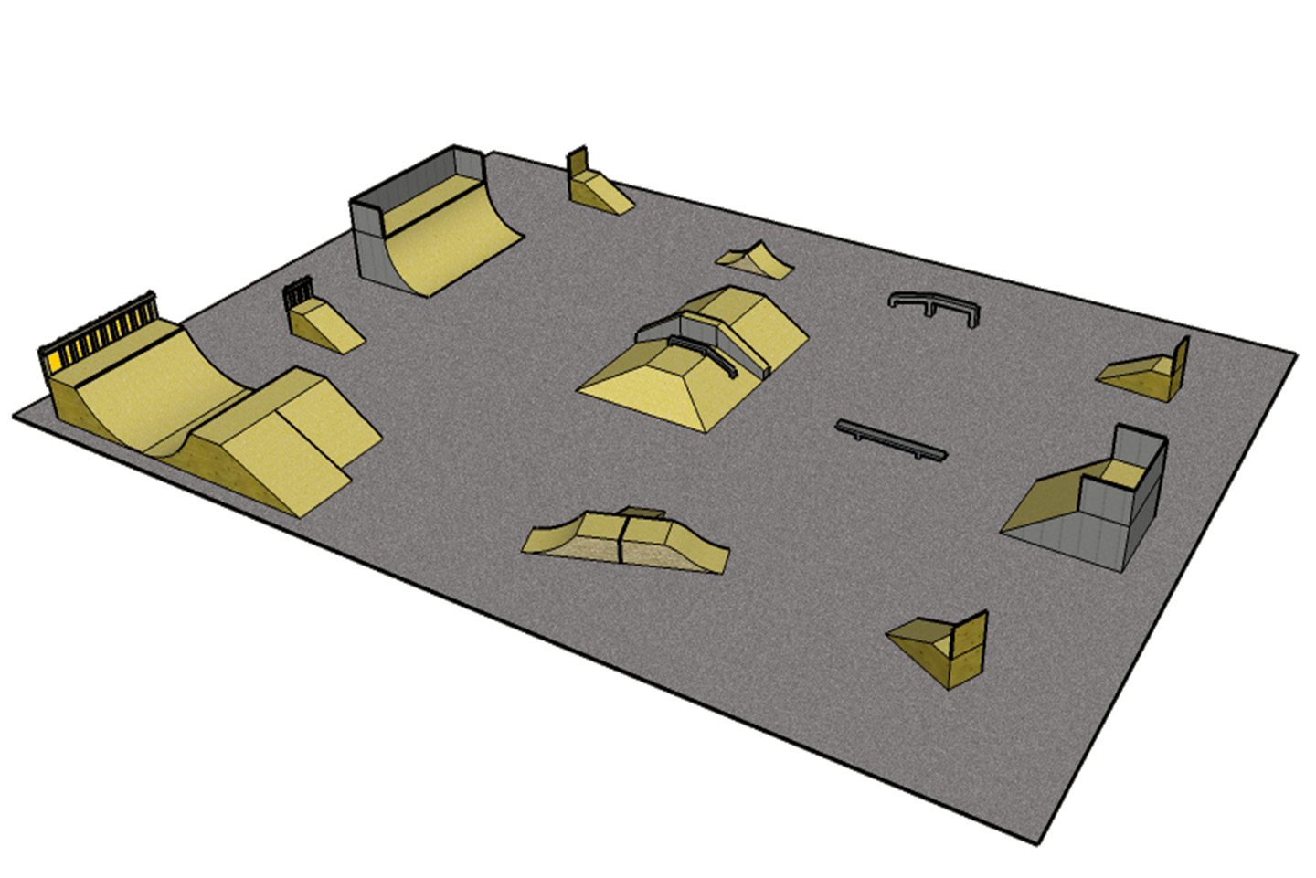 Skatepark facility overview
